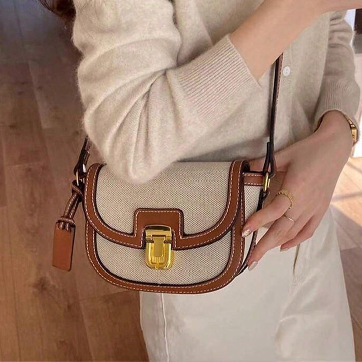 Vintage Faux Leather Crossbody — Everyday Shoulder Bag