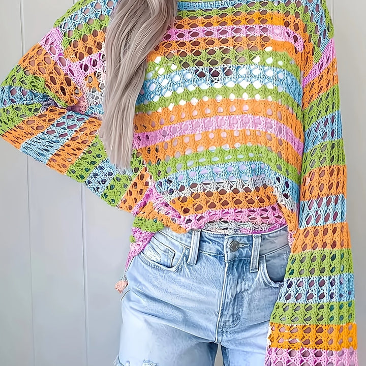 The Round Neck Long Sleeve Knit Top