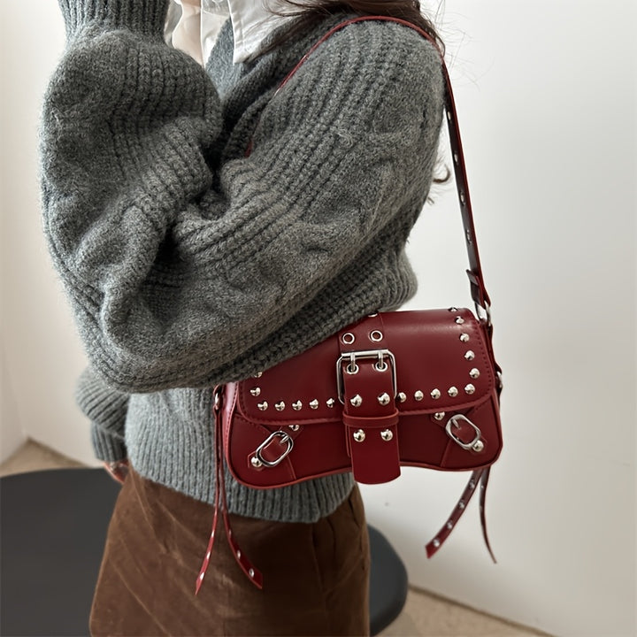 Raven Punk Motorcycle Shoulder Bag – Stylish & Versatile