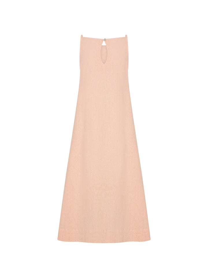 The Peony French Linen Midi — Effortless Summer Silhouette