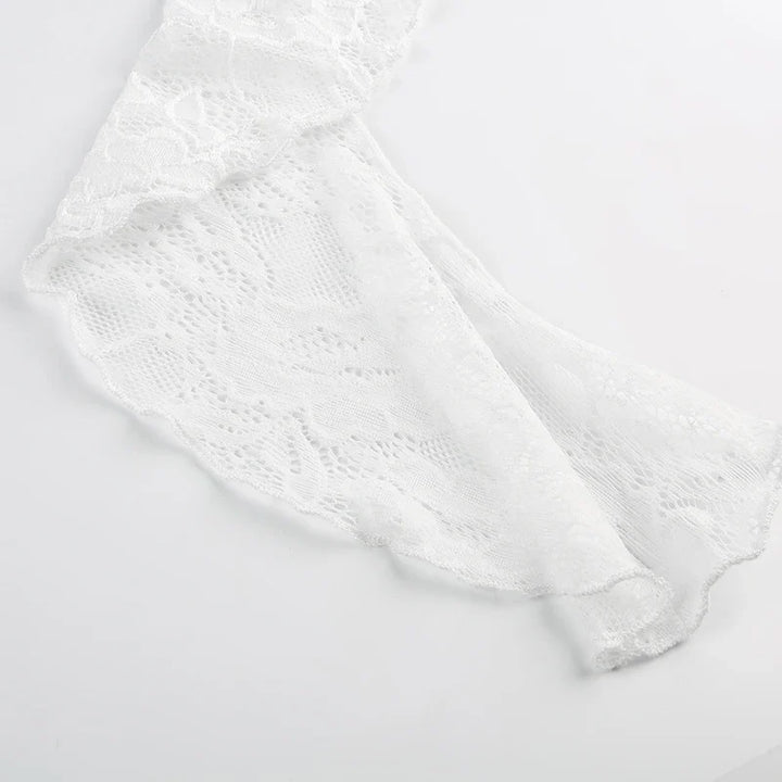 The Lace Ruffle Mini Skirt