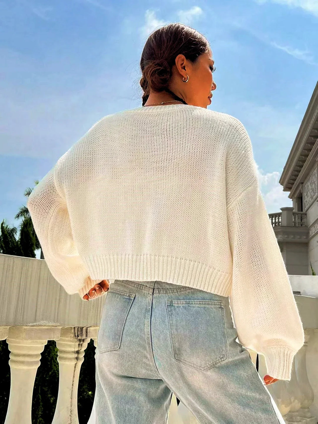 Coquette Rose Knit Cardigan — Romantic Soft Cardigan