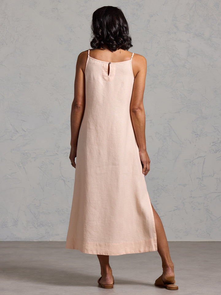 The Peony French Linen Midi — Effortless Summer Silhouette