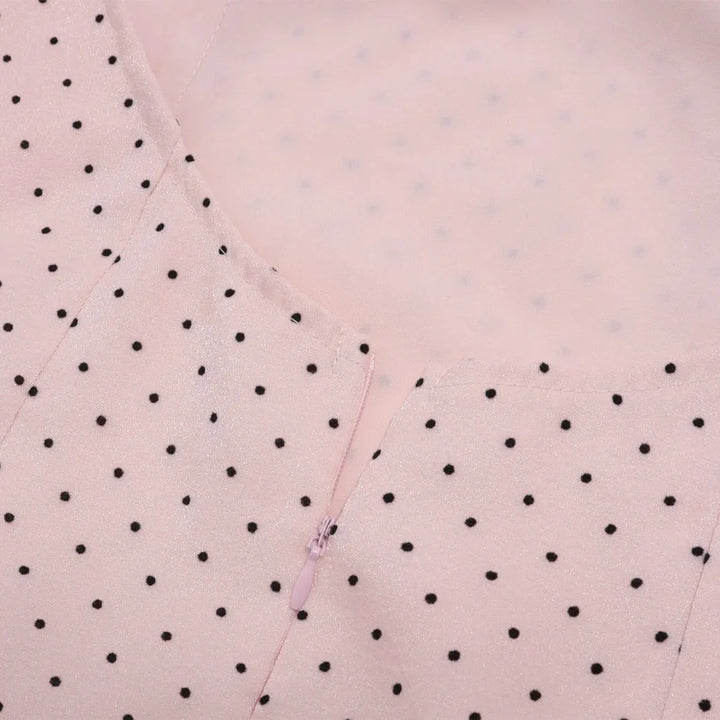 The Pink Polka Dot Mini Dress