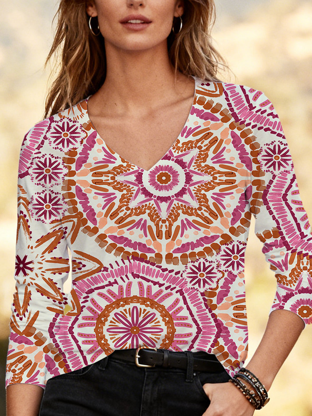 The Geometric Boho Blouse