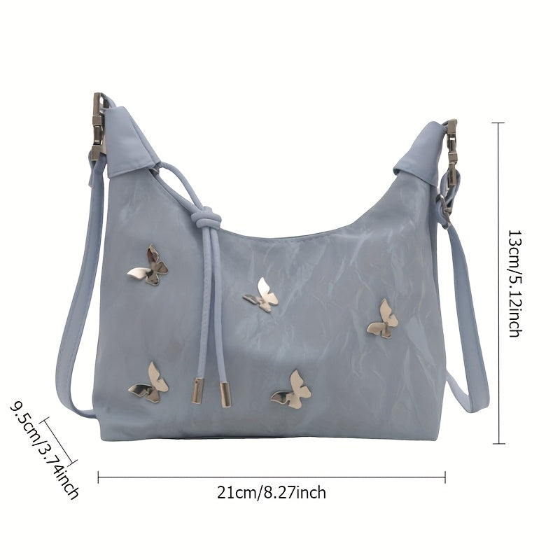 Butterfly Dumpling Shoulder Bag – Elegant & Spacious