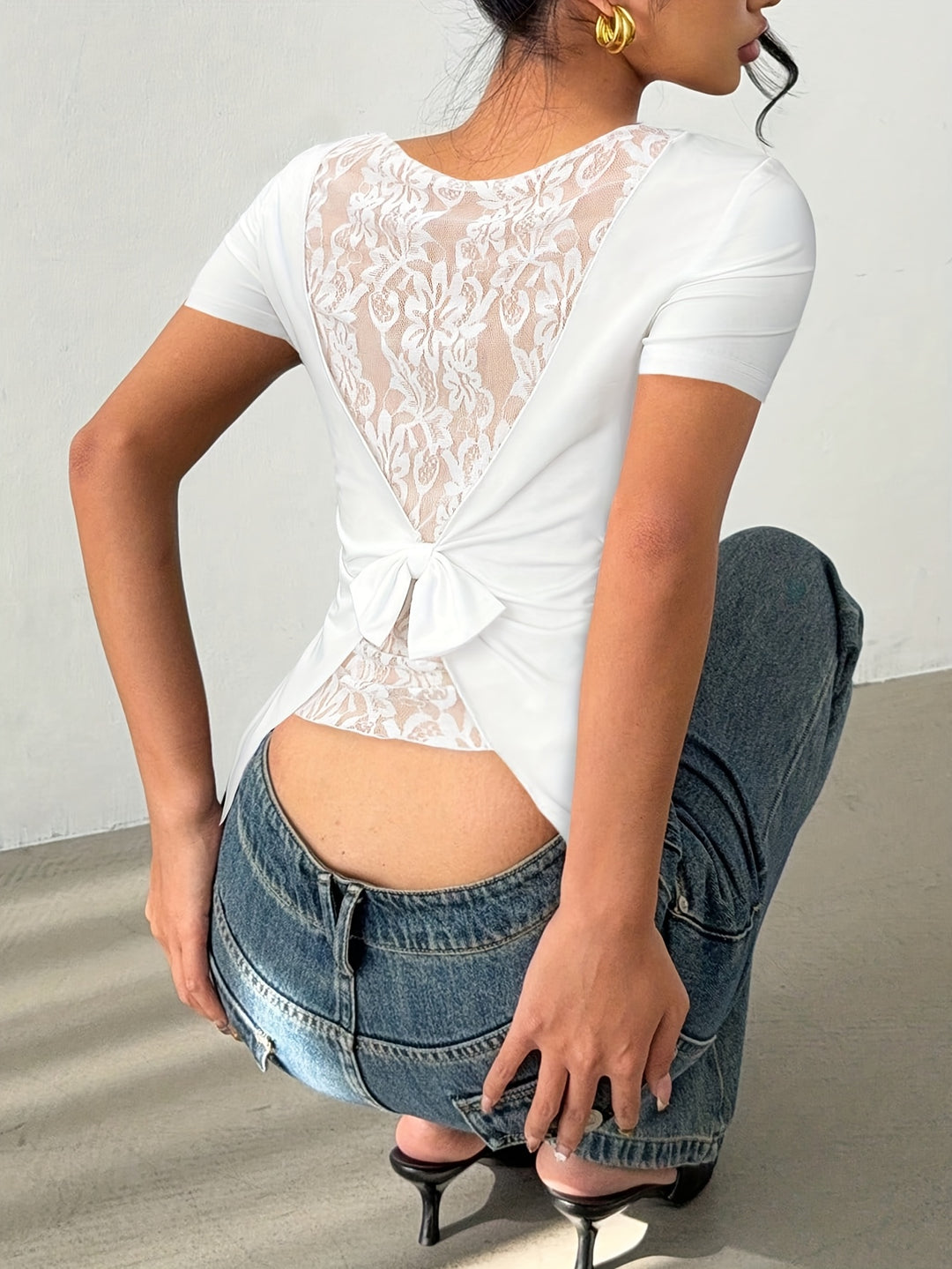 The Asymmetrical Lace Top