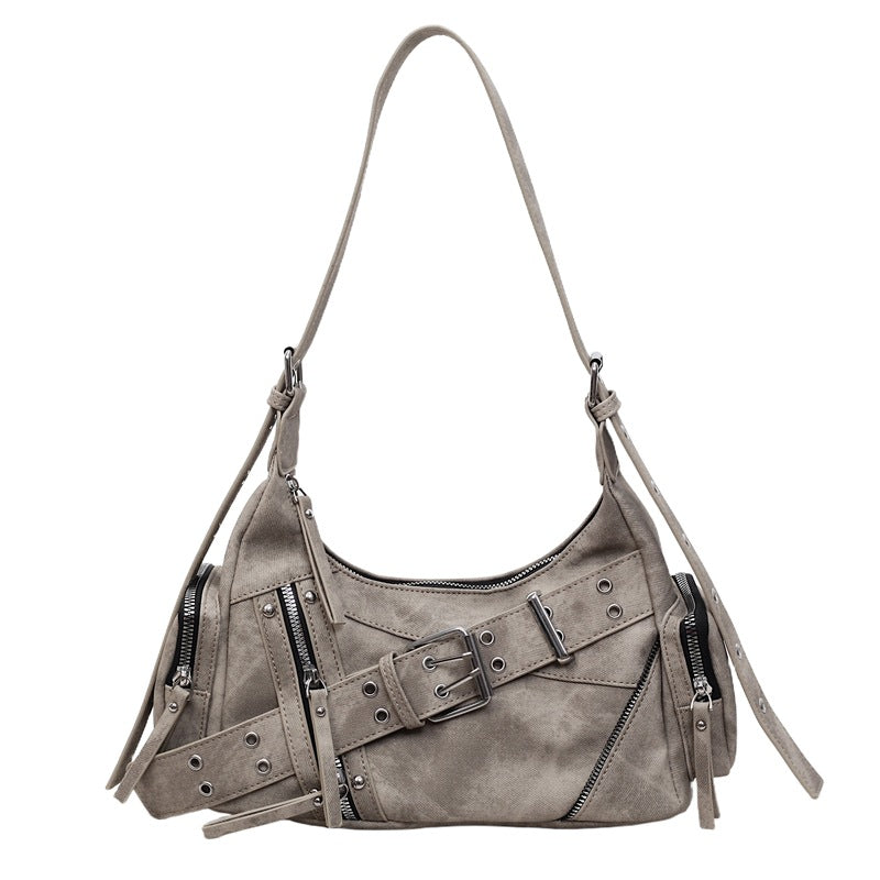 Raven Studded Crossbody Bag – Retro & Versatile