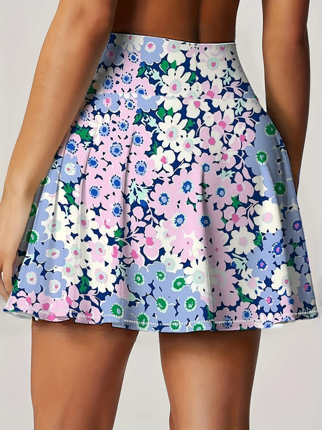 The Floral Built-In Shorts Skirt