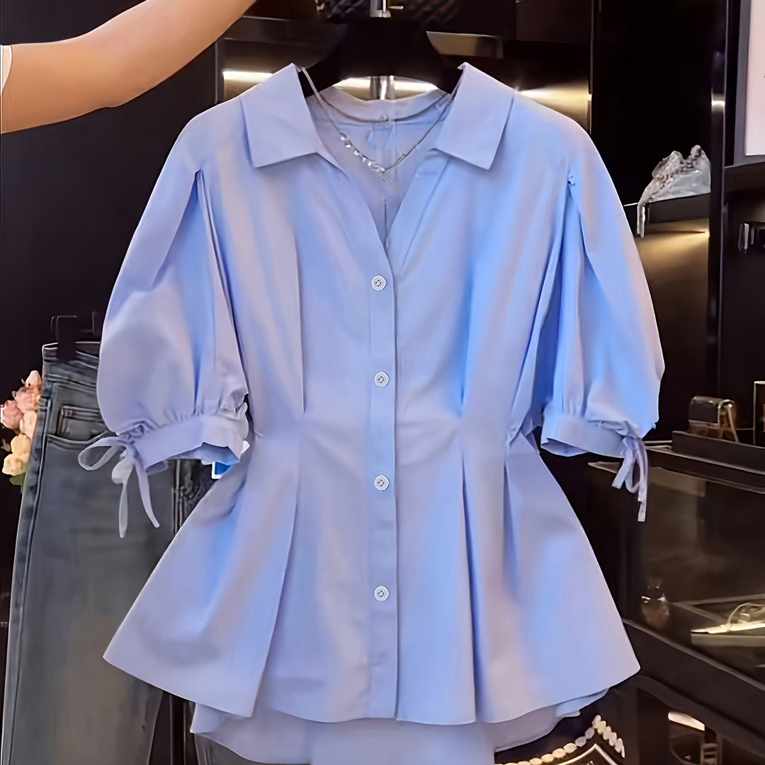 The Casual V-Neck Button Set