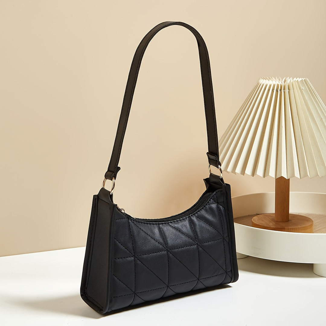 Embroidered Crescent Bag — Artisan Detail Shoulder Bag