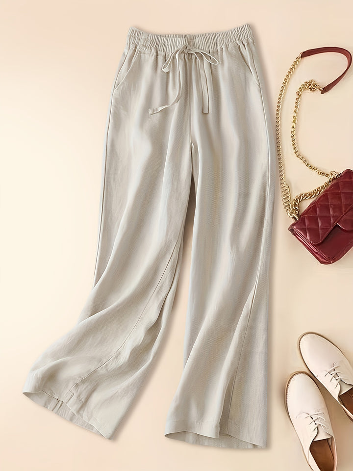 Riviera Wide-Leg Linen Pants — Everyday Capsule