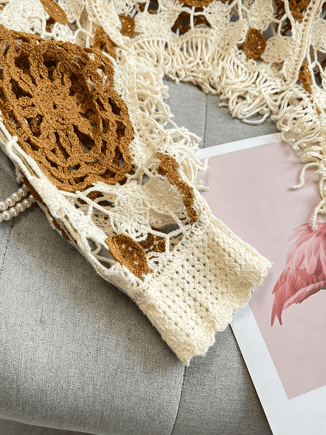 The Fringe Geometric Knit Top