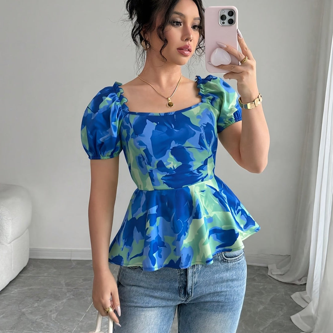 The Floral Square Neck Set