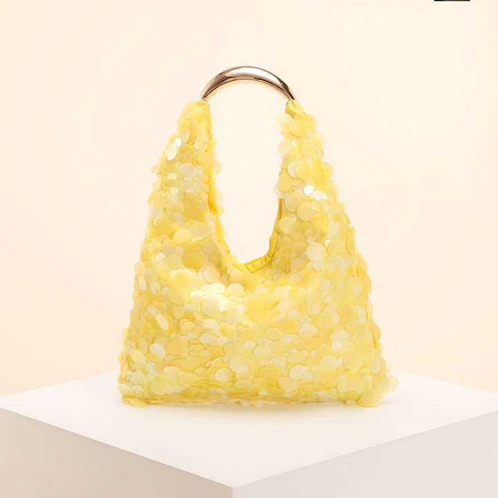 Luna Crescent Sequin Handbag – Chic & High-End