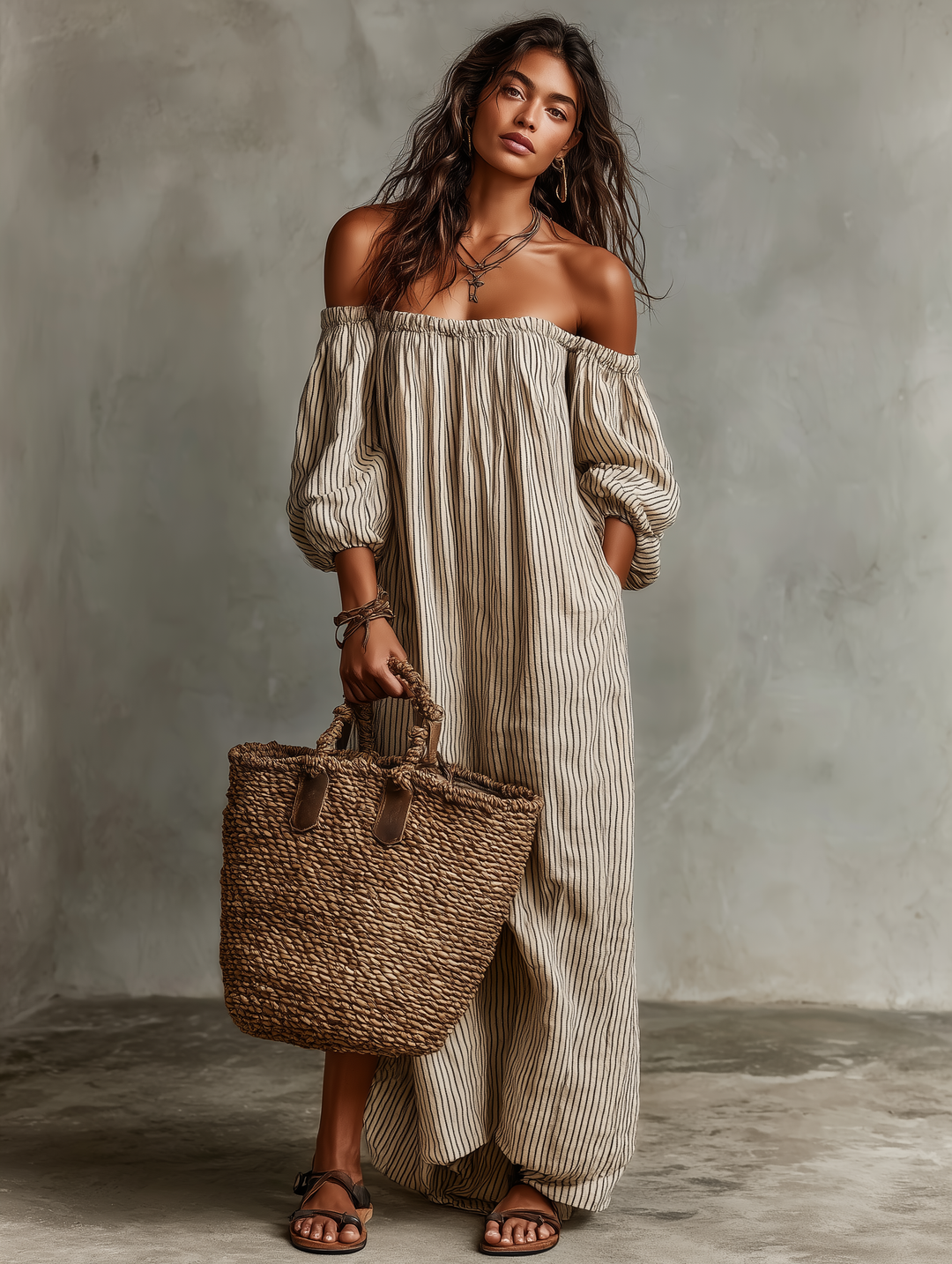 The Devra Off-Shoulder Maxi