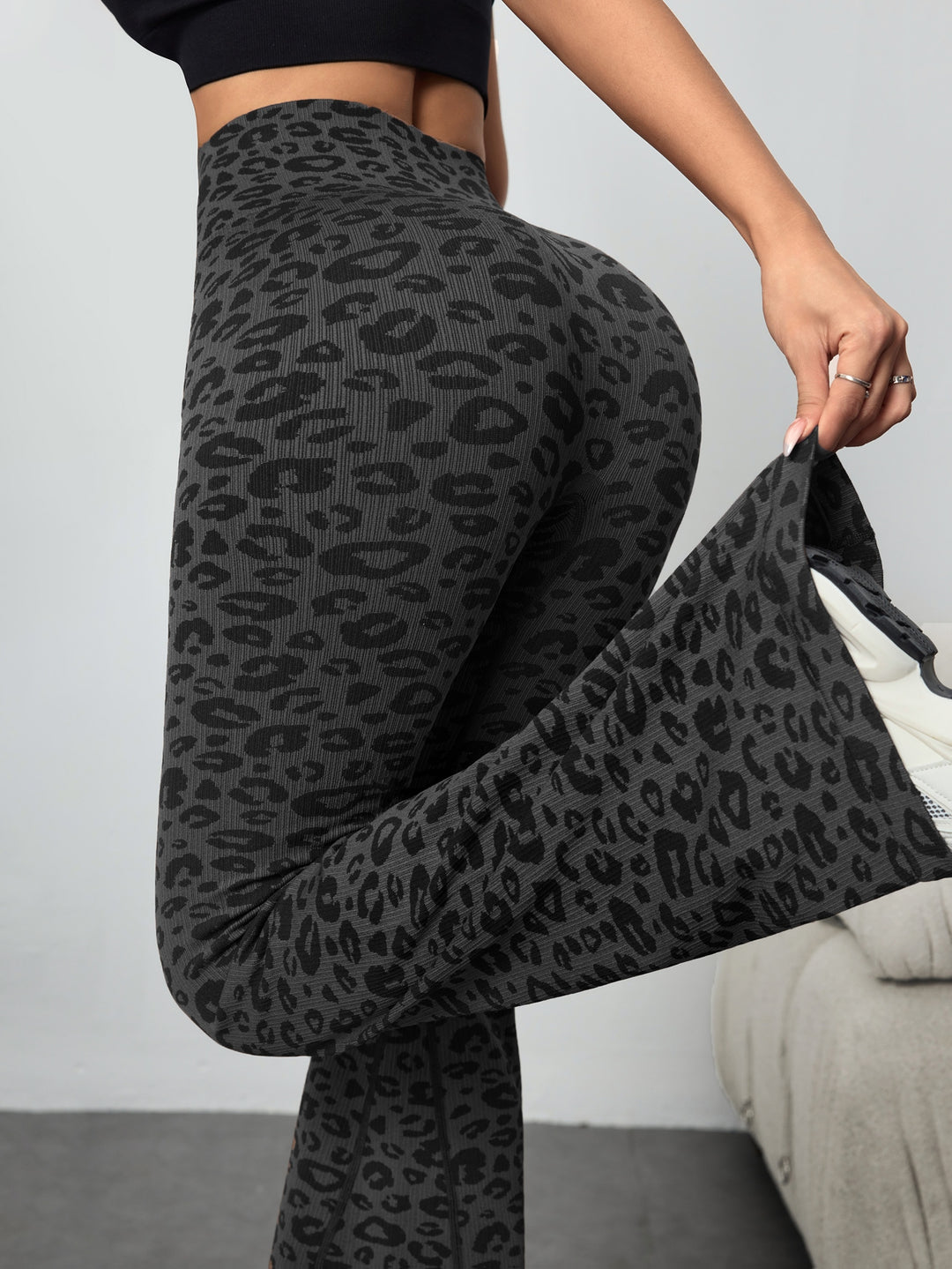 The Leopard Print Flare Legging