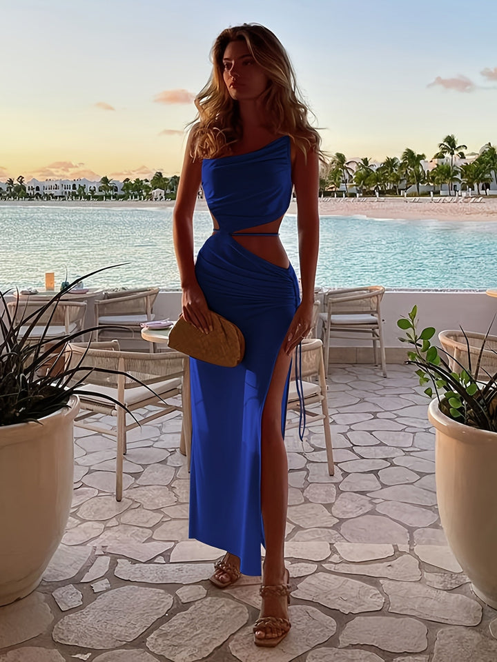 The Shayla Spaghetti Strap Maxi Dress — Sun-Kissed Silhouette