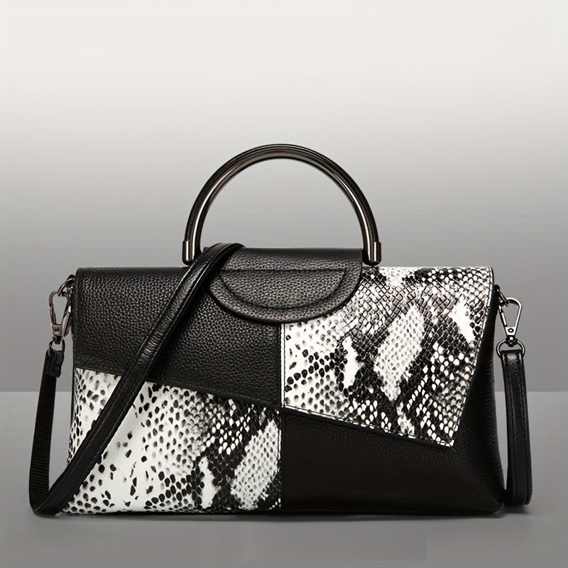 Mila&June's Shoulder Crossbody Bag Alligator Pattern Flap