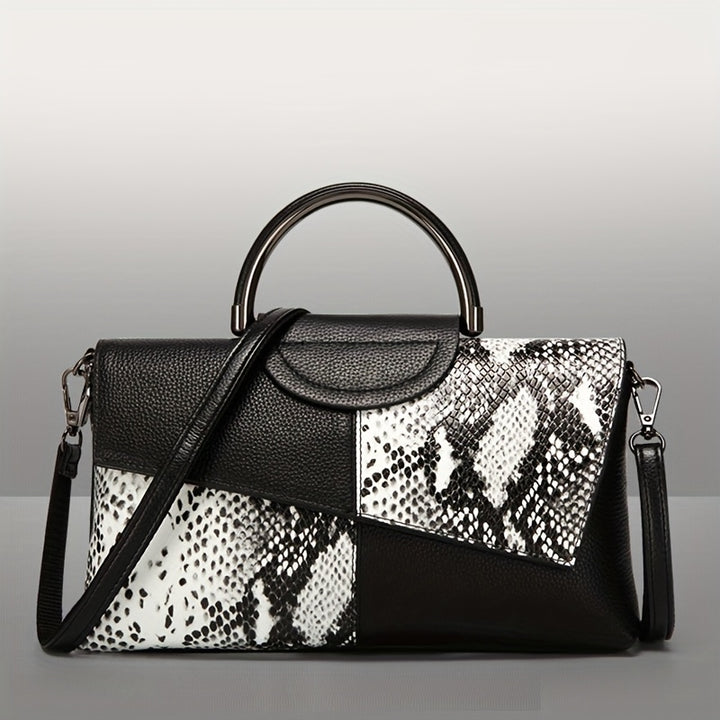 Mila&June's Shoulder Crossbody Bag Alligator Pattern Flap
