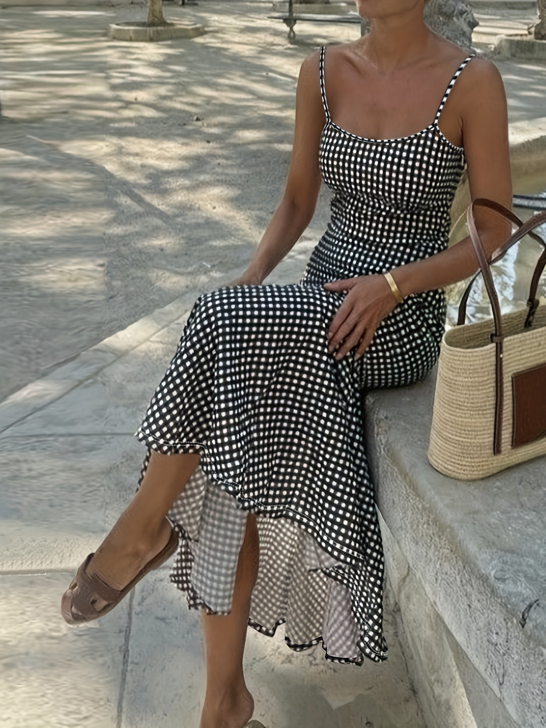 Plaid Picnic Dress — Vintage Cottagecore Mini