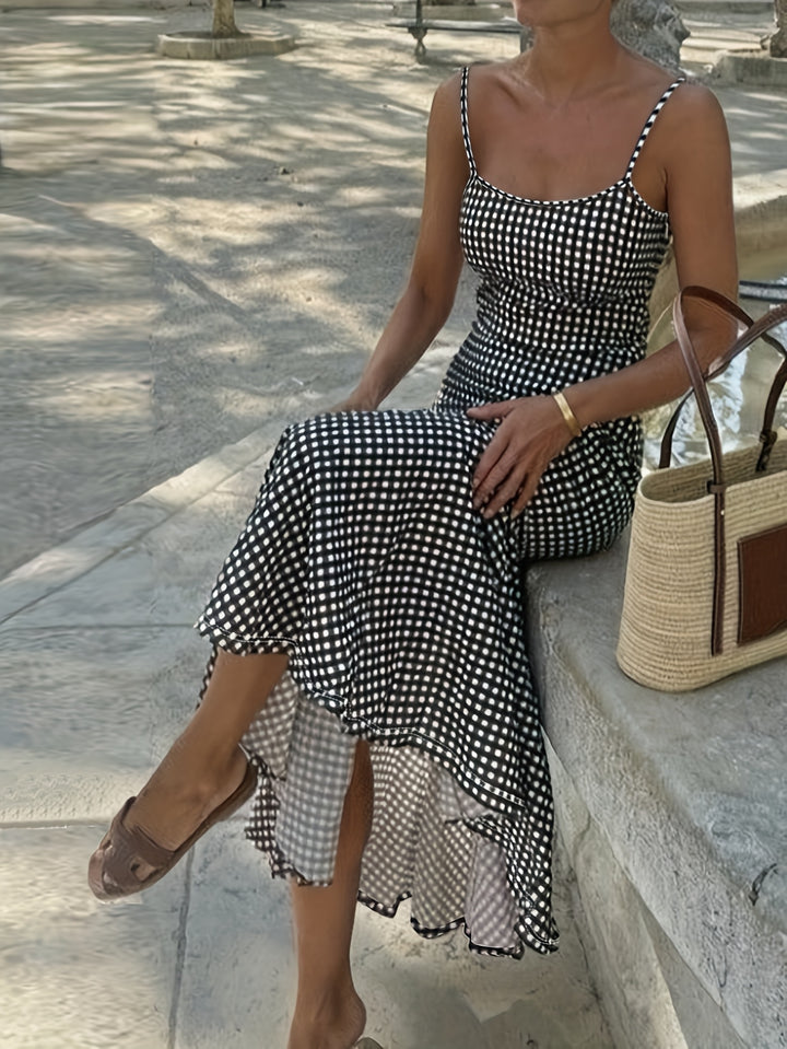 Plaid Picnic Dress — Vintage Cottagecore Mini