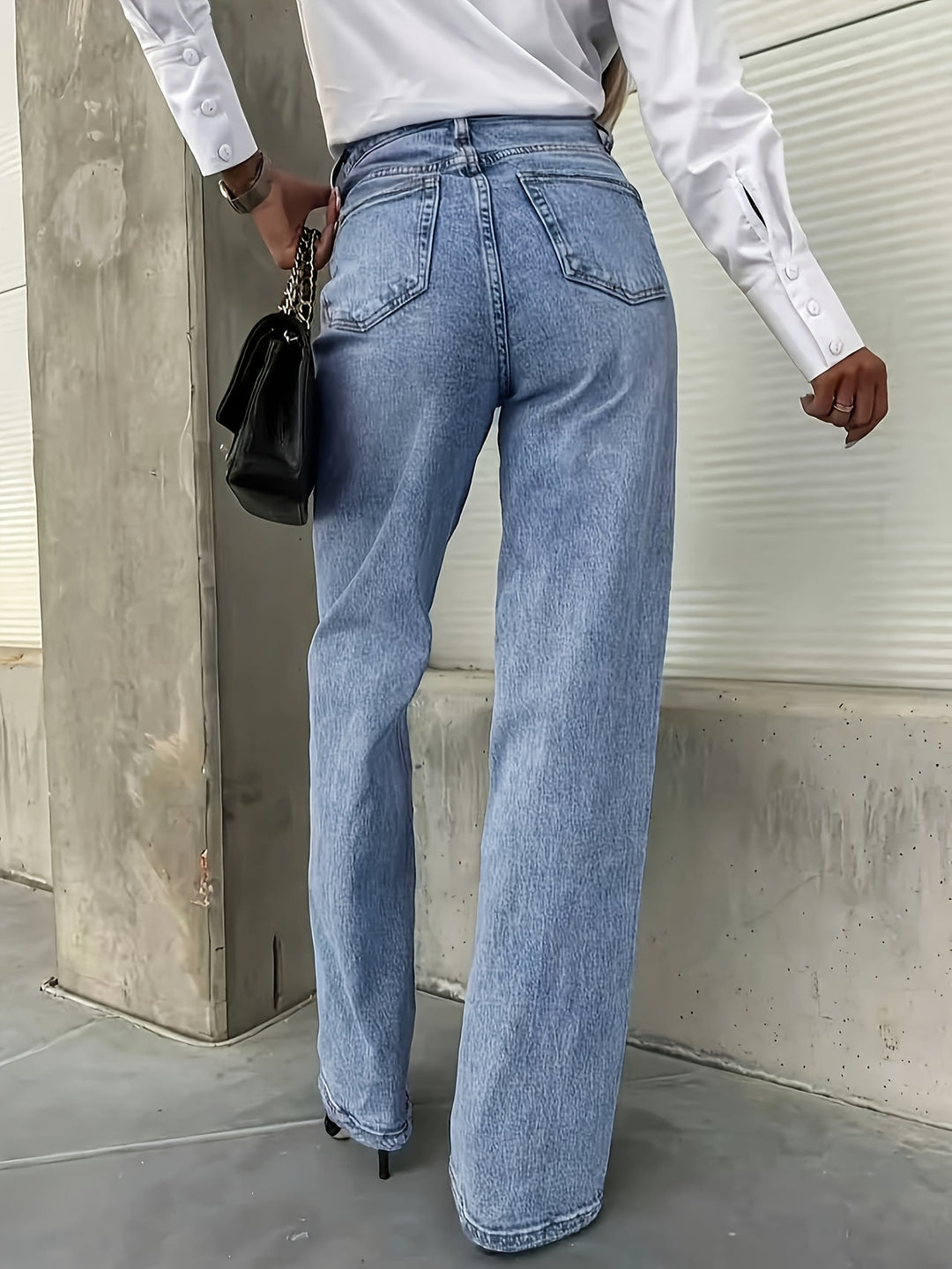 The Vintage Straight-Leg Jean — Mid-Wash