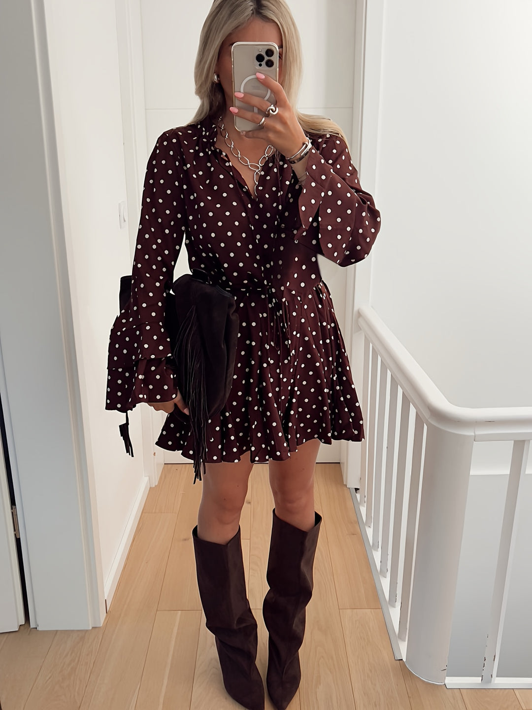The Polka Dot V-Neck Dress