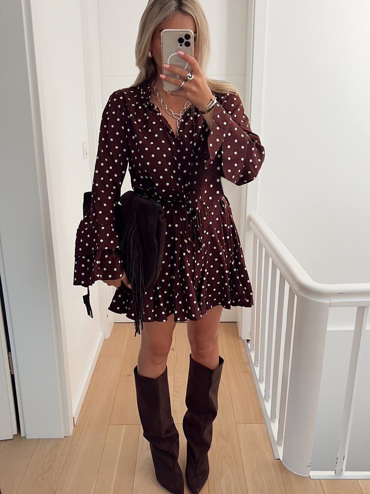 The Polka Dot V-Neck Dress