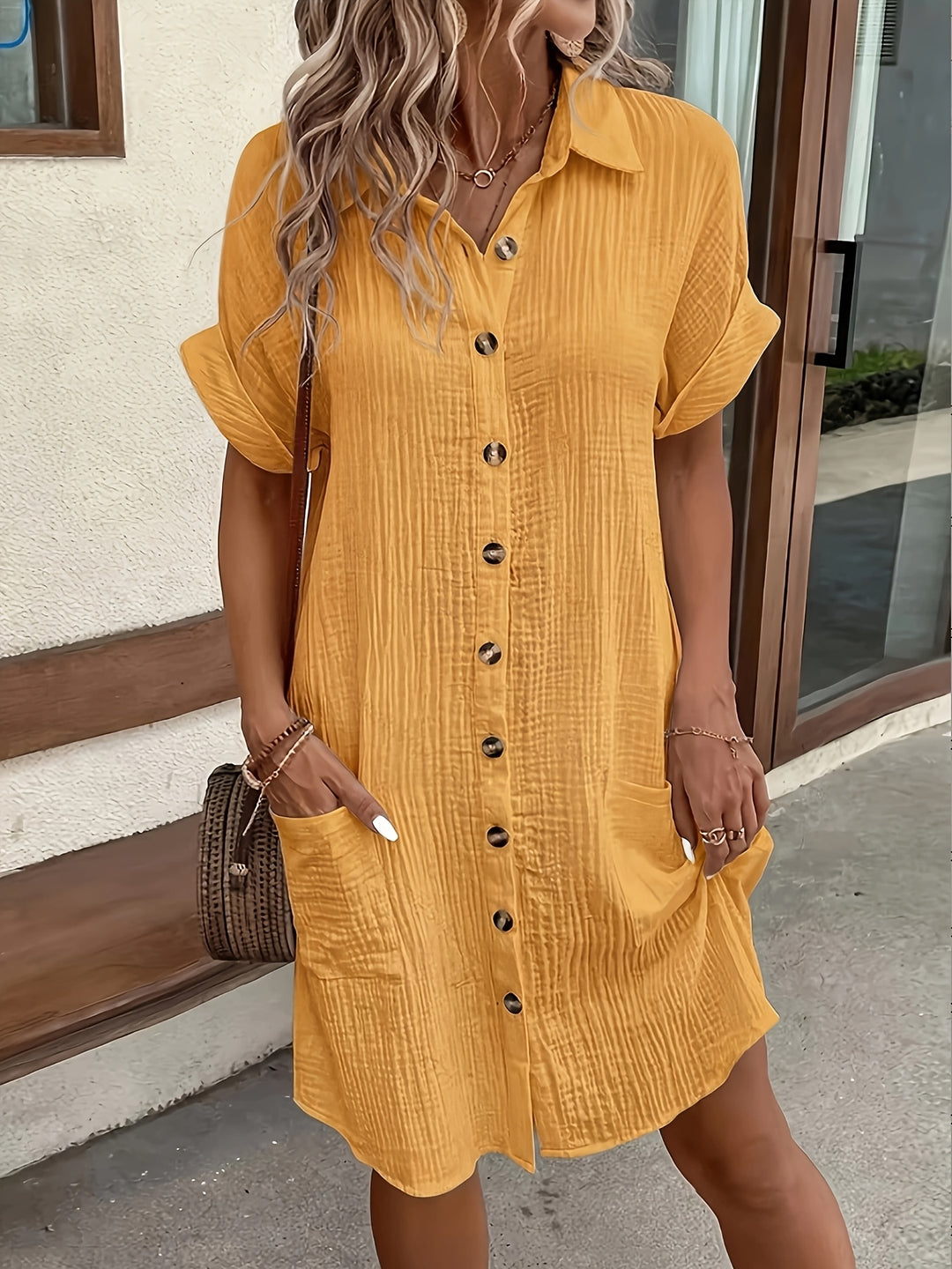 Eloise Shirt Dress — Vintage Button-Down Midi