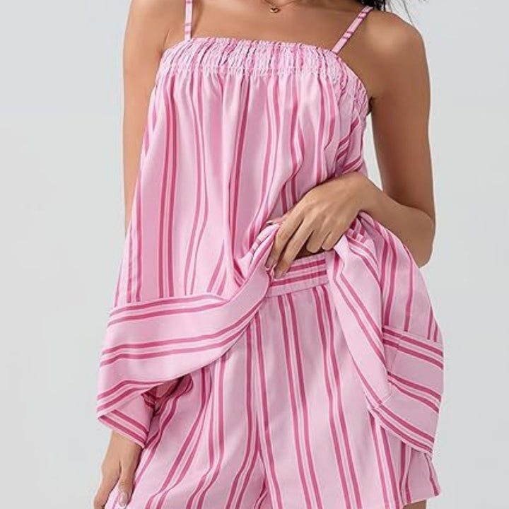 The Striped Sleeveless Summer Set