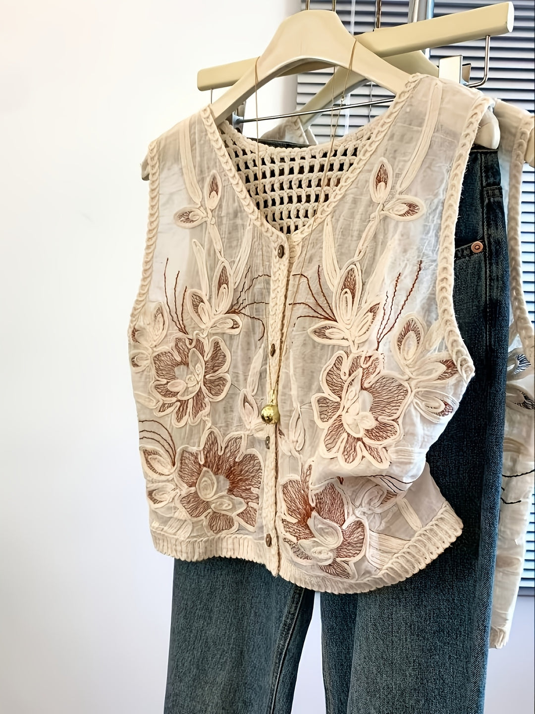 The Boho Floral Vest
