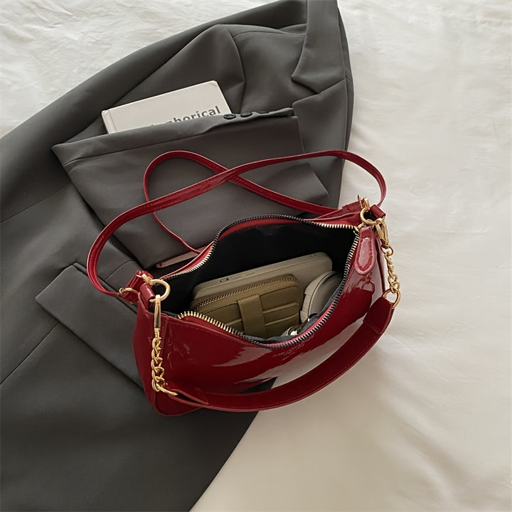 Textured Underarm Handbag