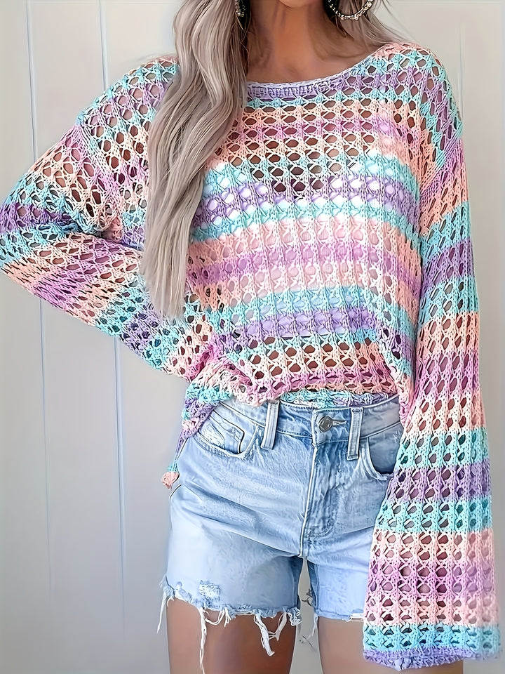 The Round Neck Long Sleeve Knit Top