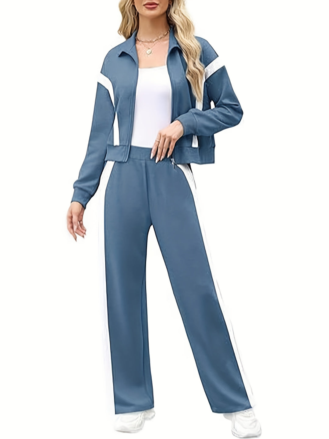 The Mara Stripe Lounge Set