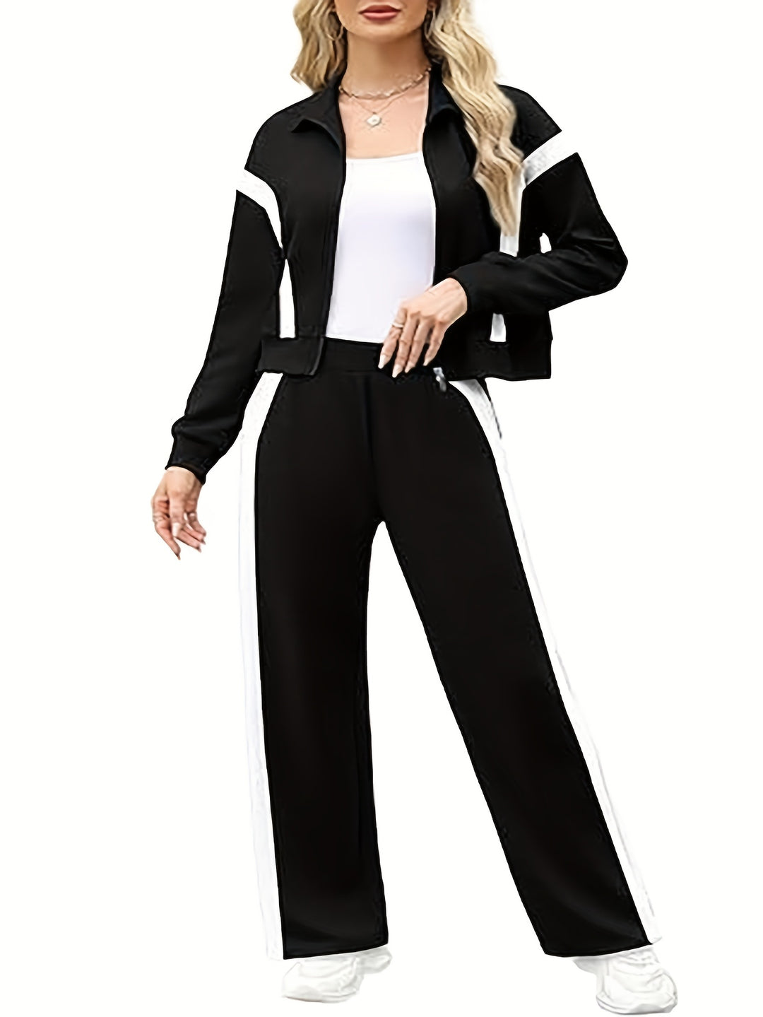 The Mara Stripe Lounge Set