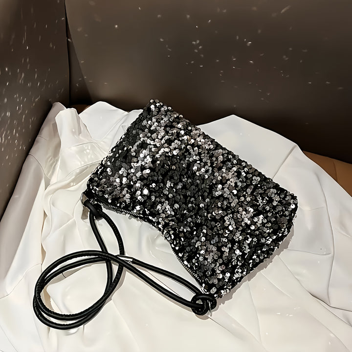 Sequined Shoulder Bag – Chic & Stylish with Strap