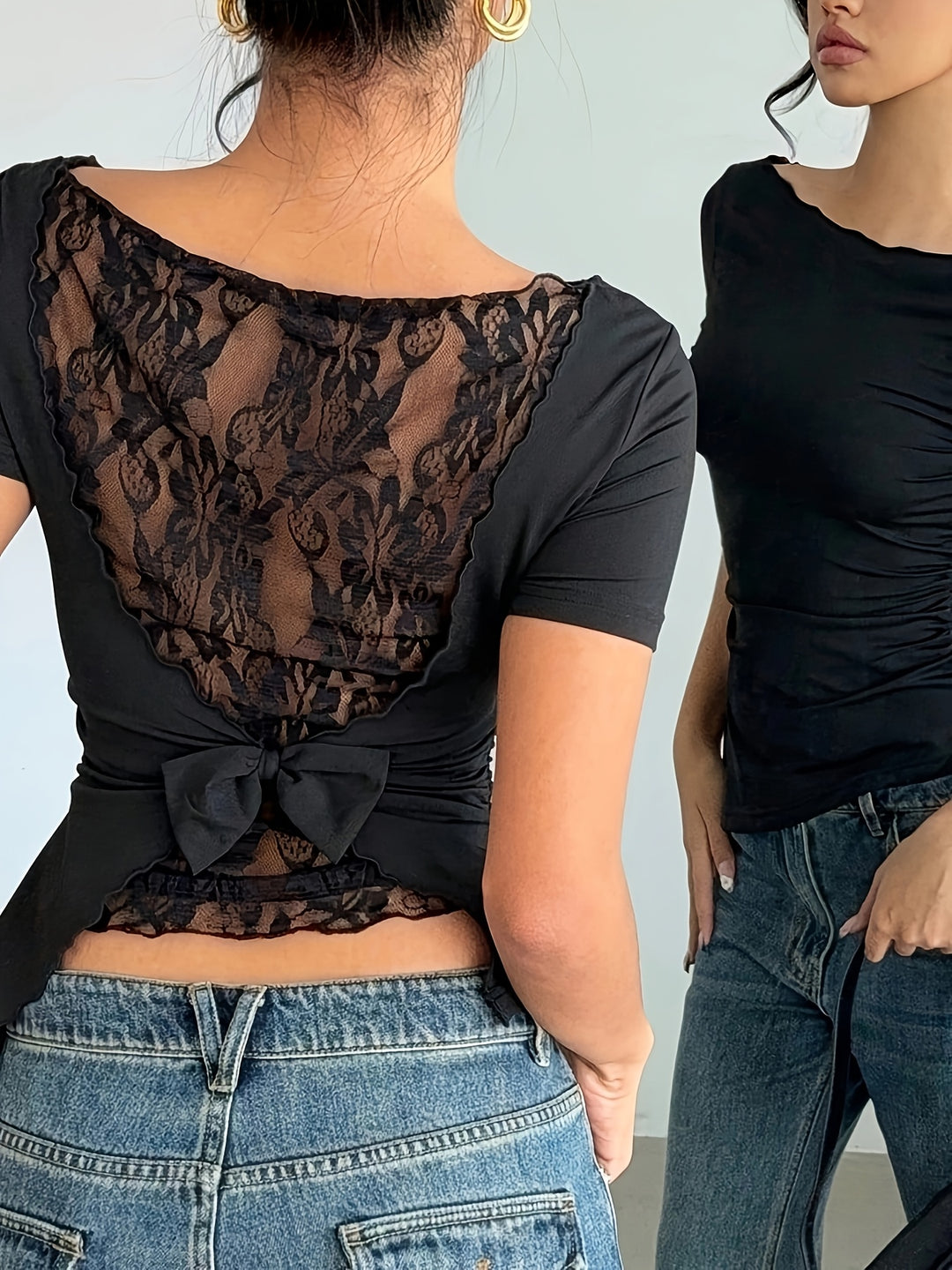 The Asymmetrical Lace Top