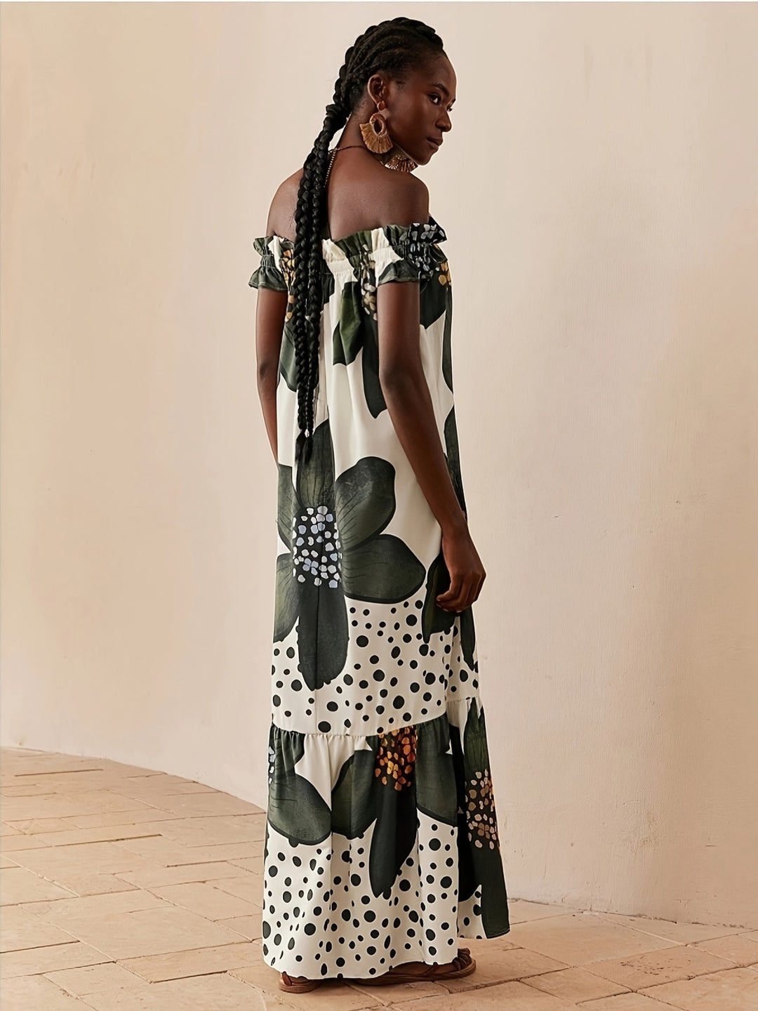 The Floral Off-Shoulder Maxi Dress