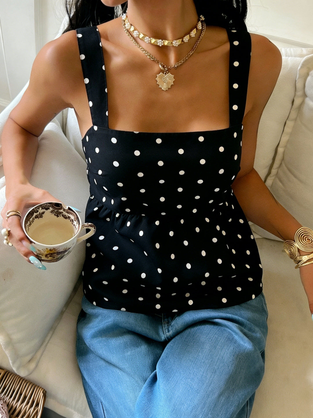 The Retro Strapless Top