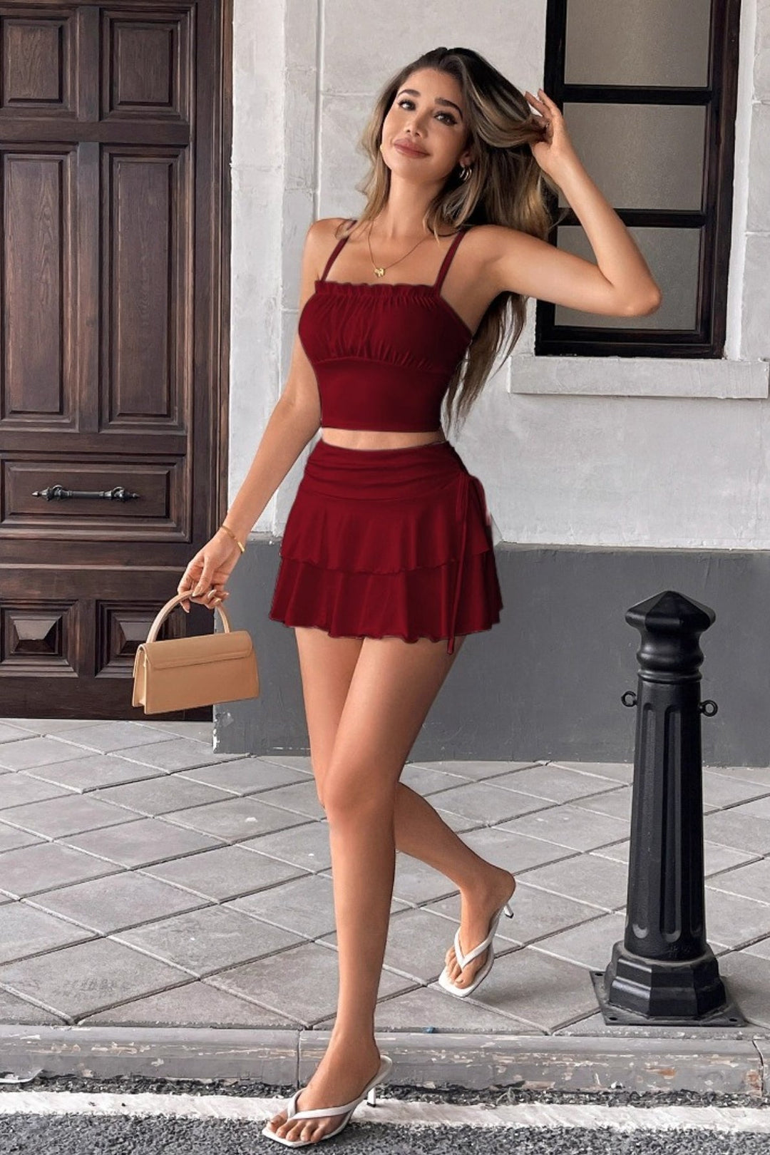 The Sofia Pleated Mini Skirt — The Mediterranean Essential