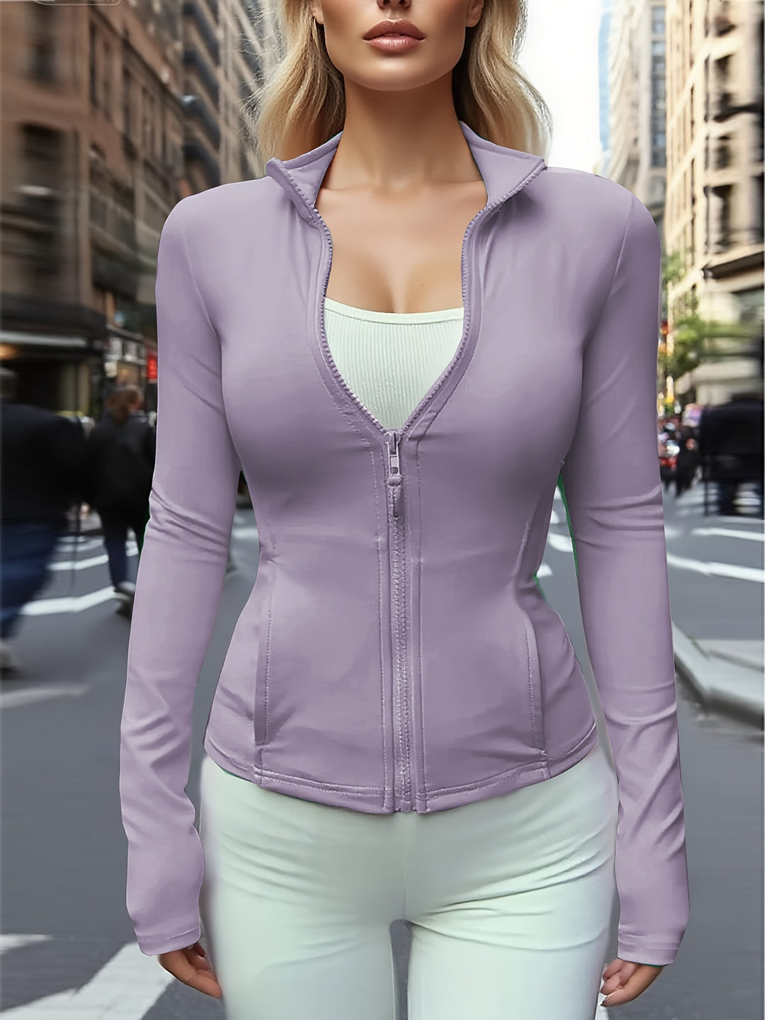 The Zip-Up Cropped Jacket