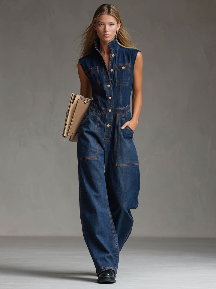 The Vintage Denim Jumpsuit