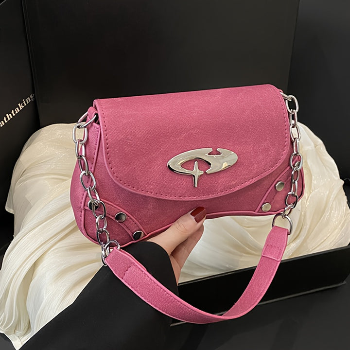Nova Y2K Chain Shoulder Bag – Trendy & Versatile