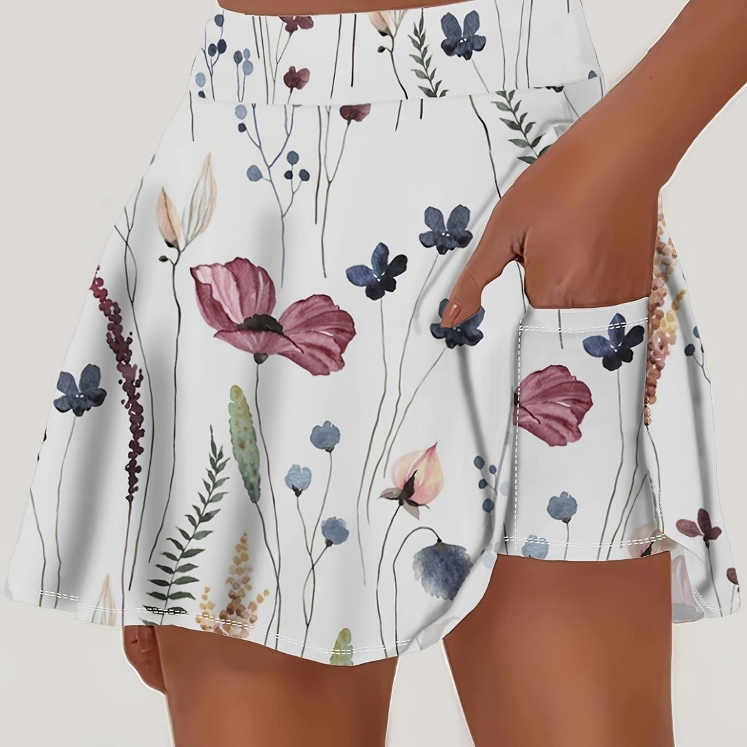 The Pleated Print Tennis Skirt