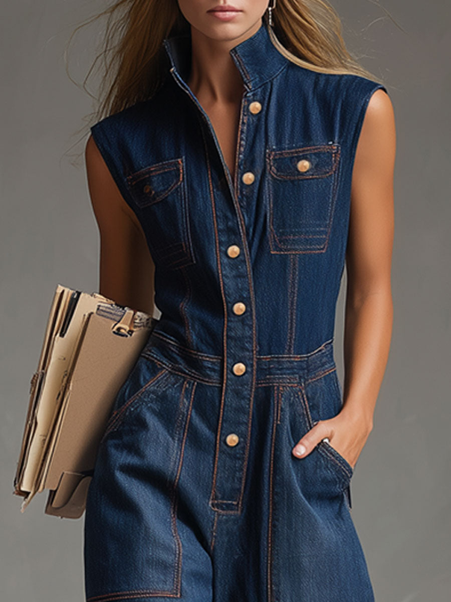 The Vintage Denim Jumpsuit
