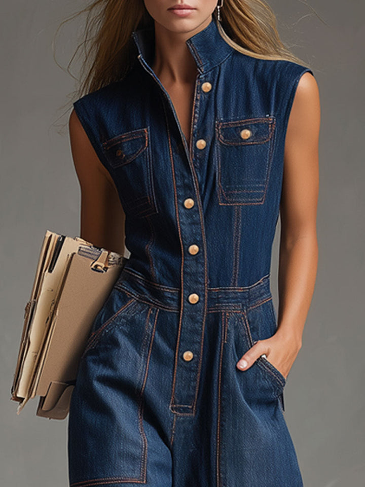 The Vintage Denim Jumpsuit