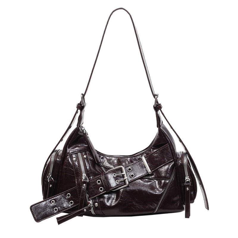 Raven Studded Crossbody Bag – Retro & Versatile