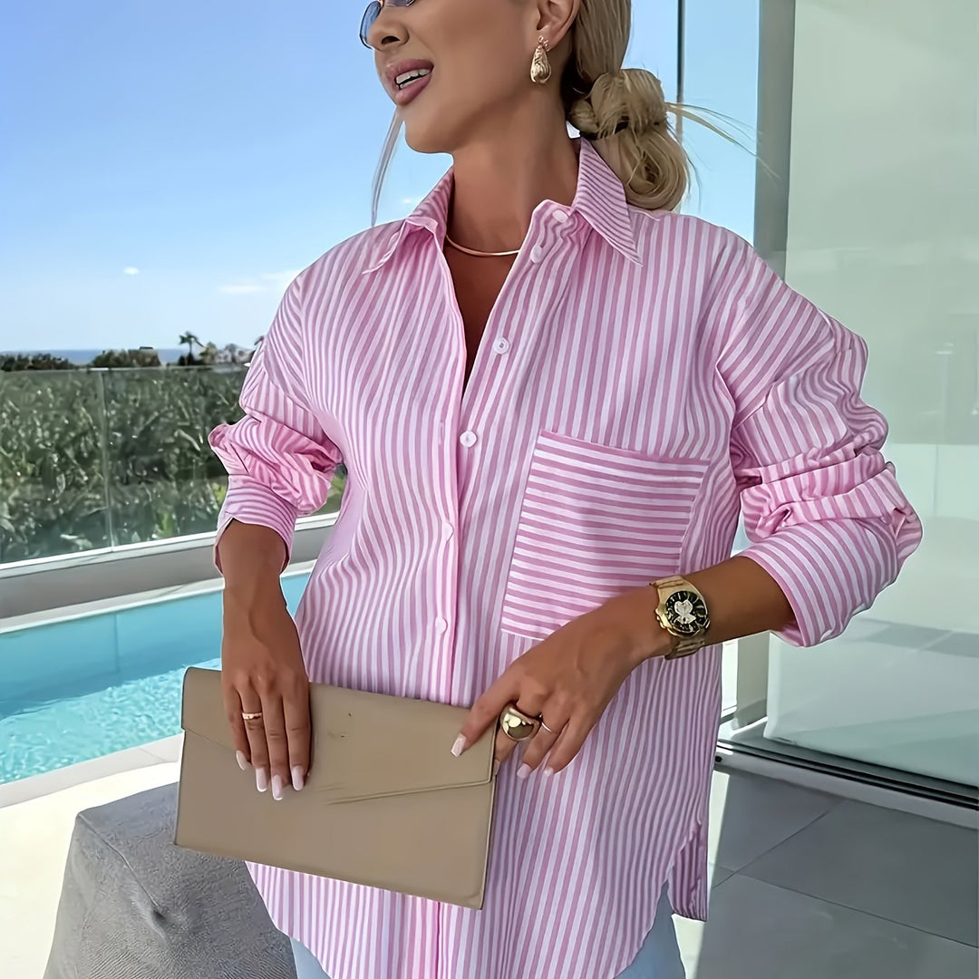The Striped Casual Shirting Set