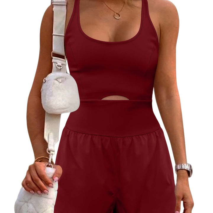 The Cross-Back Cutout Jumpsuit